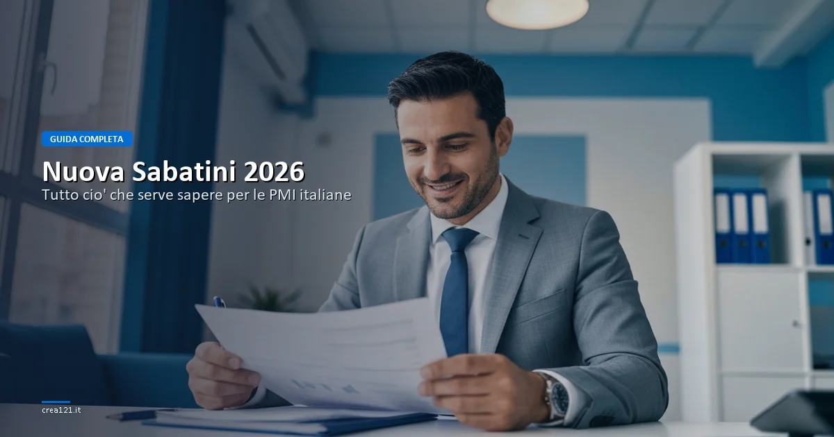 Guida completa Nuova Sabatini 2026 per PMI italiane - contributi e finanziamenti agevolati